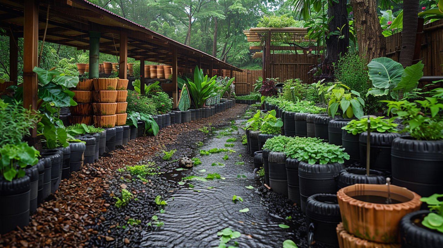 Les meilleures façons de gérer l'eau dans un potager en permaculture pour économiser et protéger cette ressource précieuse